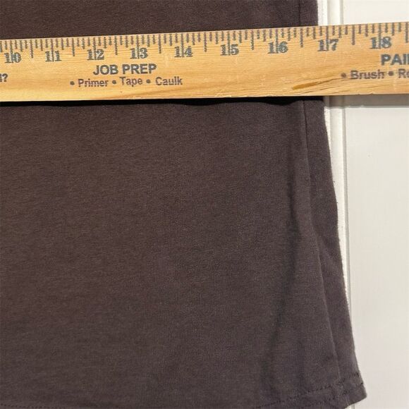 Fox Racing Womens Long Sleeve Top Medium Dark Brown Orange Logo Graphic Moto Tee - Picture 5 of 11